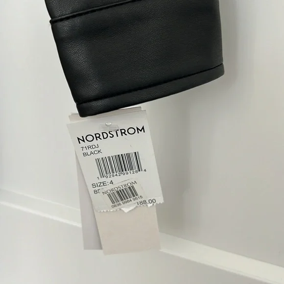 NWT French Connection Patti Long Sleeve Faux Leather Shirtdress - Picture 6 of 12